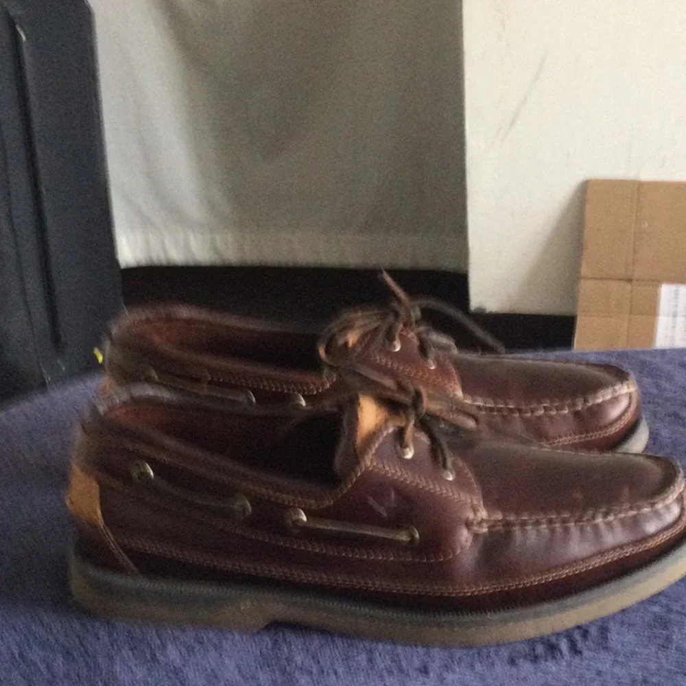 Sperry Men's Dark Brown Leather Boat Shoes